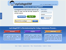 Tablet Screenshot of mycollegestat.com